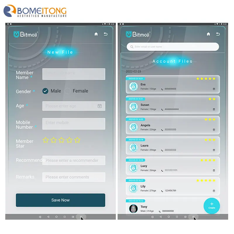 3D UV Beauty Face 2022 portable mirror ultrasound skin analyzer machine facial
