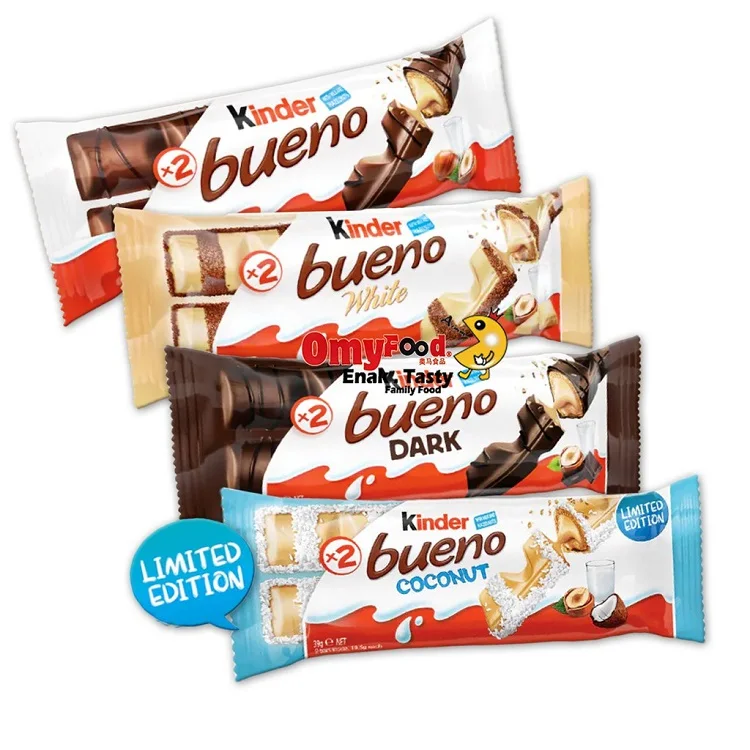 Bulk wholesale supplier of chocolate Ferrero Kinderr Bueno Mini 108G from a European supplier.