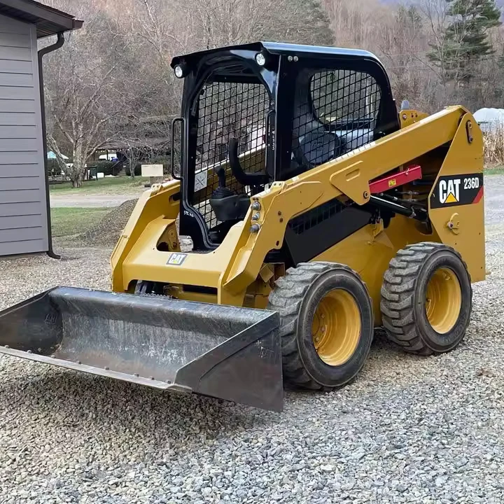 Used CAT 236D Skid Steer With Front Loader