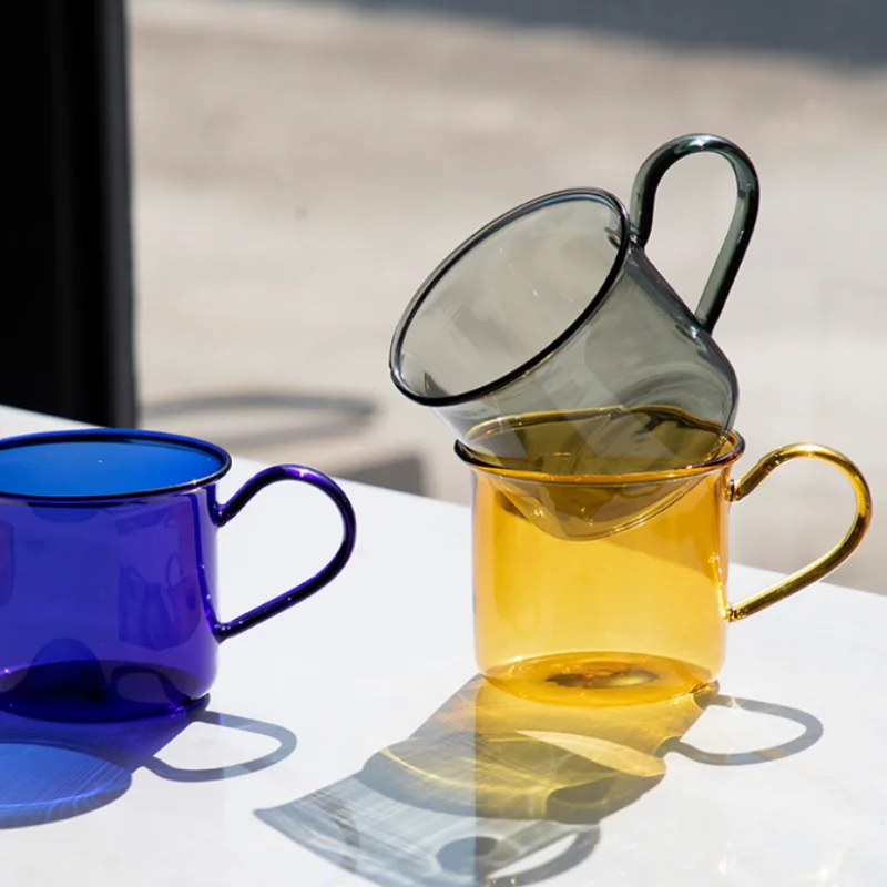 cute promotion exquisite reusable color heated drinking thermo glass coffee mug