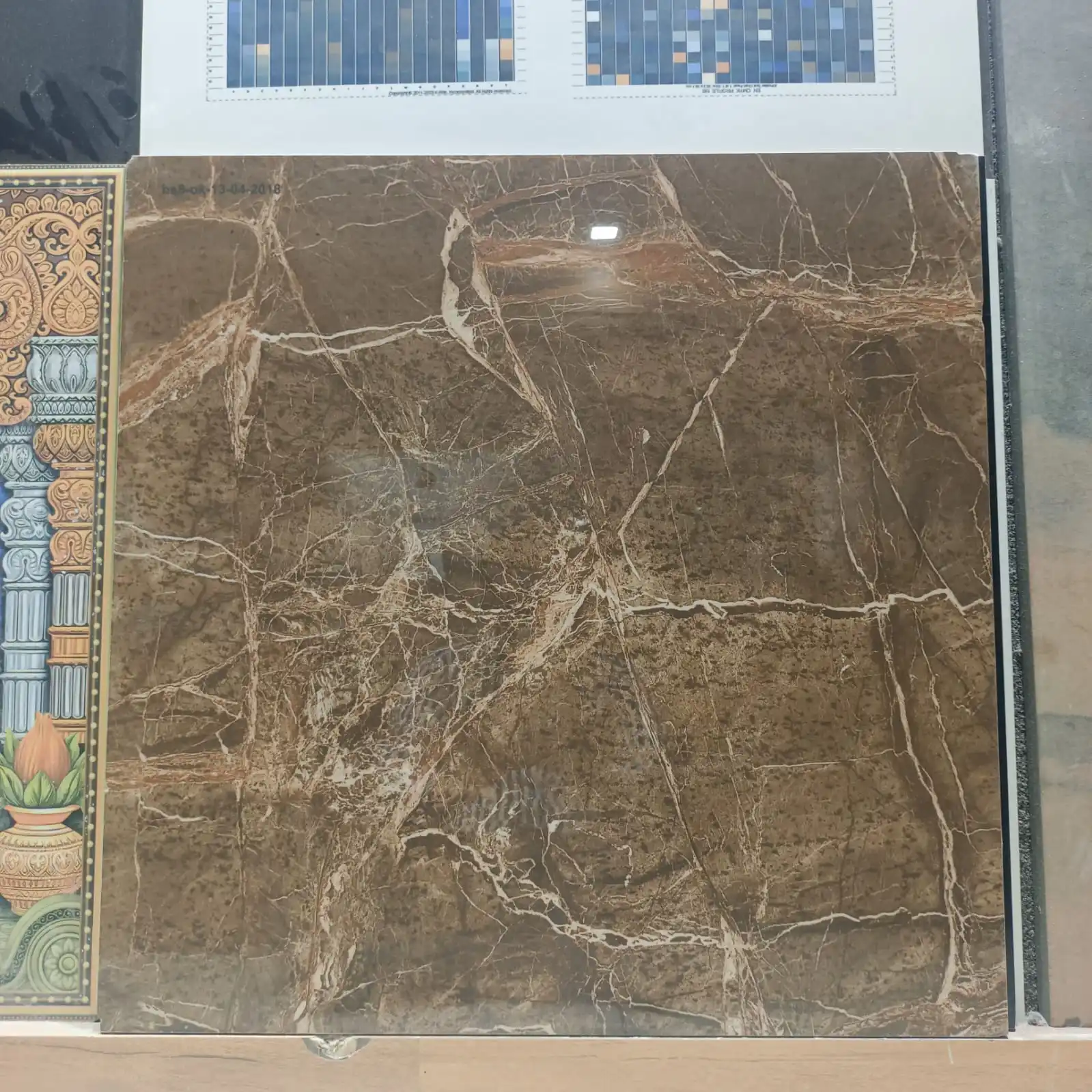 Direct Supplier India Modern Design 9 mm Thick Matt Finish Tiles Bathroom Mall Lobby Apartment Living Room Floor Application