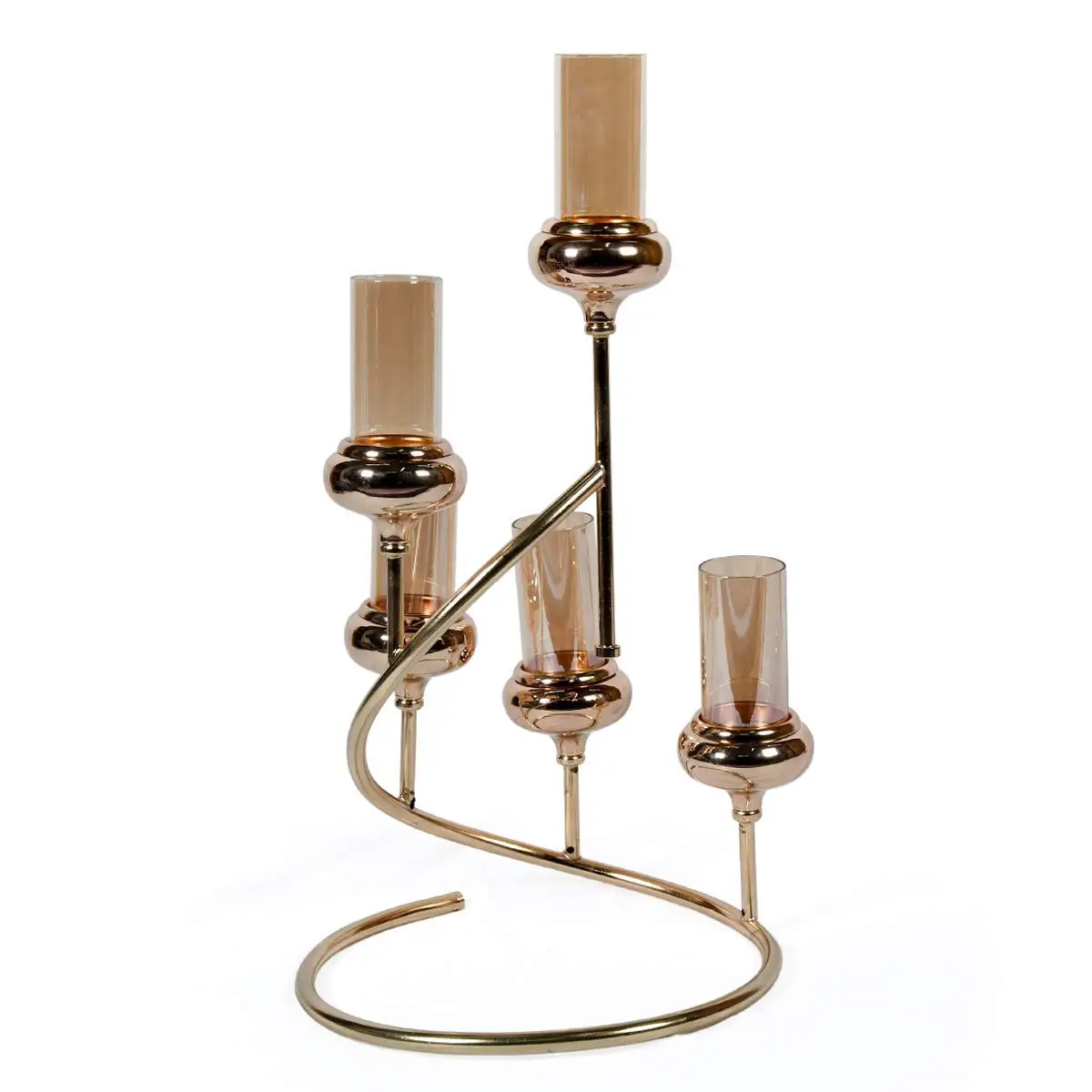 Lotus candle holder set of 3 golden tealight holders tall candle stands metal candle holders suppliers India