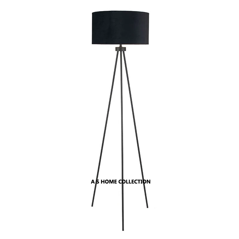Light luxury living room floor lamp decoration superior bedroom metal tripod legs stand bedside lamp