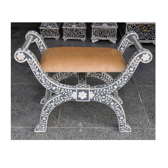 Роскошный Деревянный Римский Стул с инкрустацией в виде костей высококачественные римские стулья для дома и отеля разработанные Индии