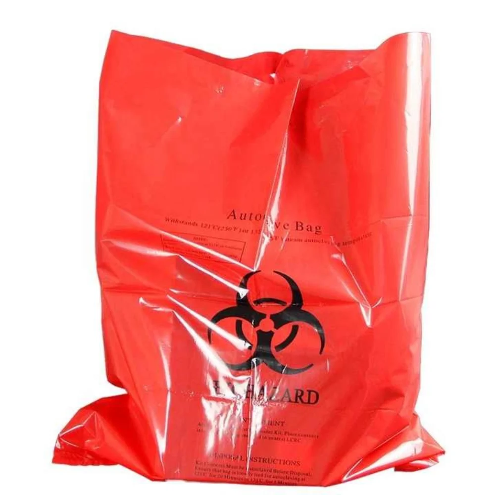 Red and Yellow Biohazard Waste Garbage Bags and Biohazard Plastic Bags and Clinical Bag Vietnam Supplier