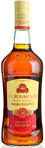 Infused Balanced Flavor Fragrant Finish Aged 3 Years Distilled Wine Spirits Bottle Premium Quality 36% Alfonso XIII Brandy