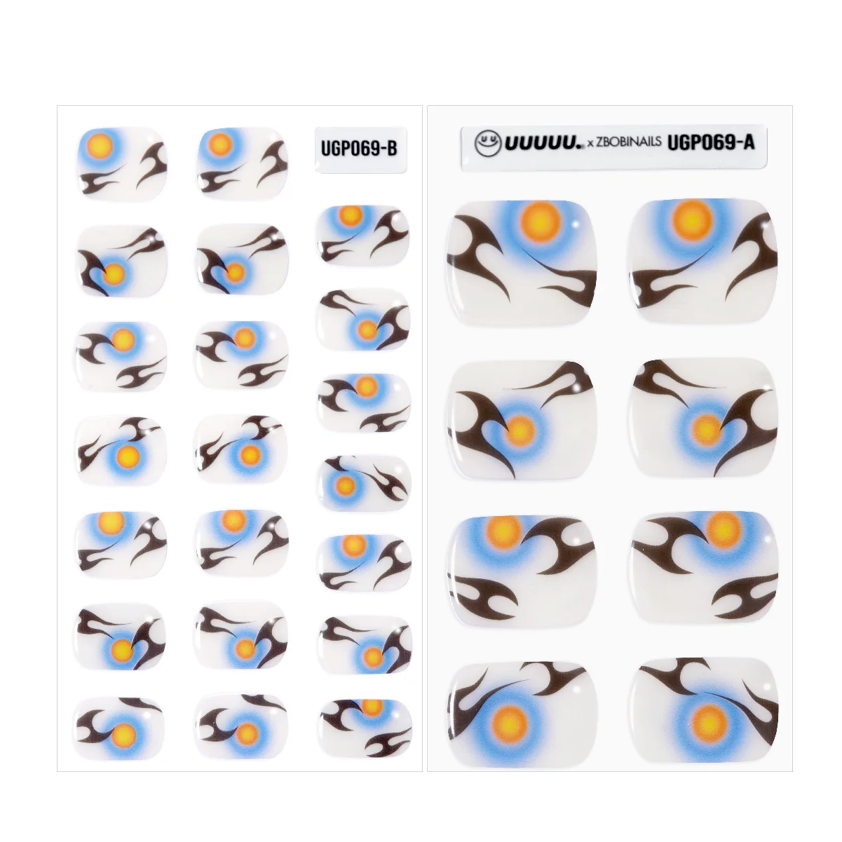 Korean 100% Real Salon Quality Press on gel nails Gel Nail sticker Pedicure Wholesale Certified