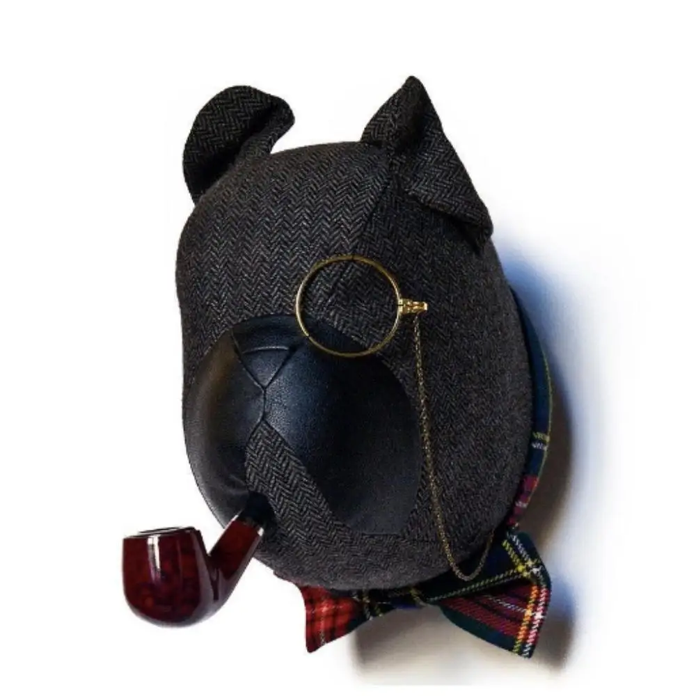 Modern art fabric animal head sculpture wall mounted color  model resin animal statue crafts home decoration