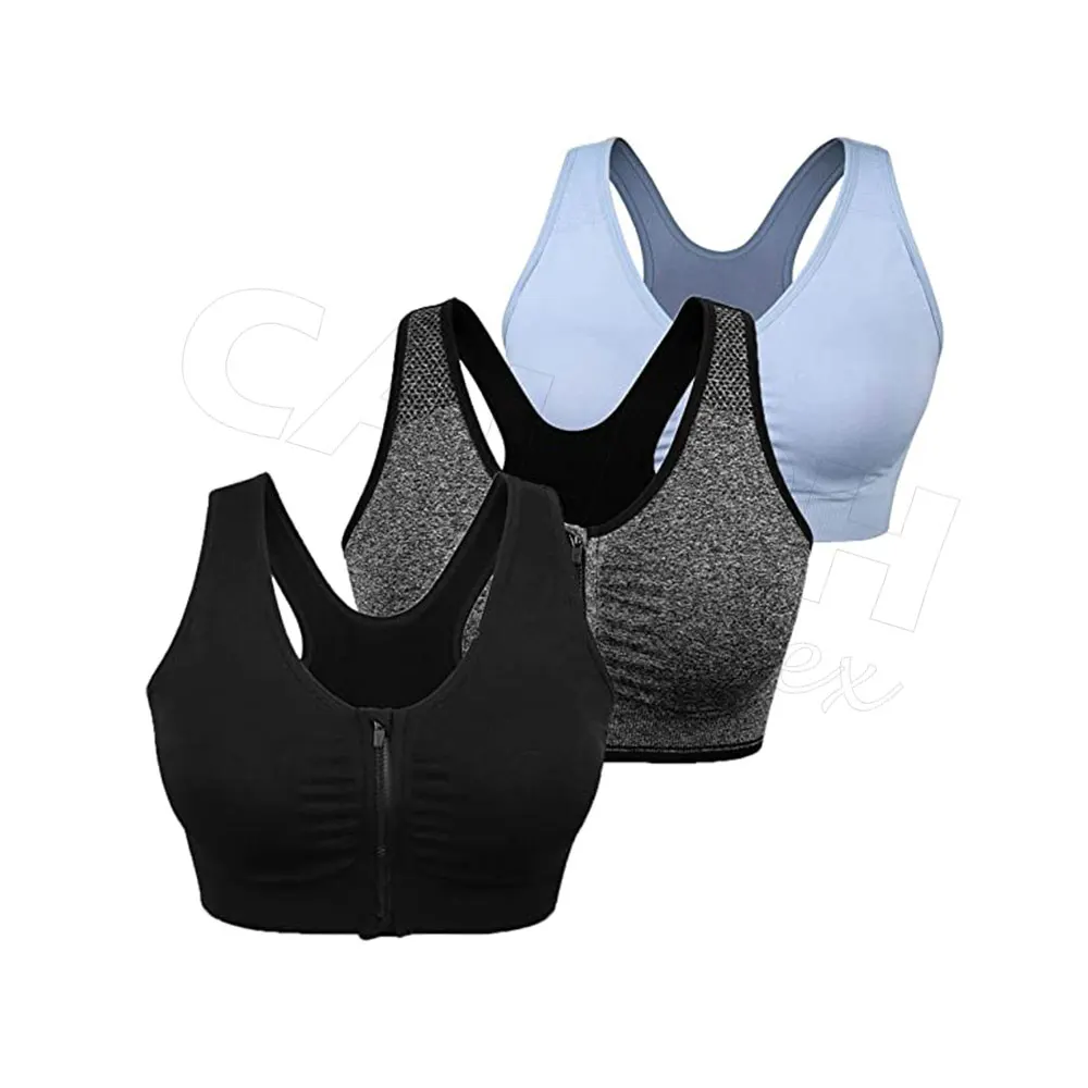 New Denim Nude Yoga Bra Shockproof Beautiful Back Sports Underwear Female Running Fitness Top