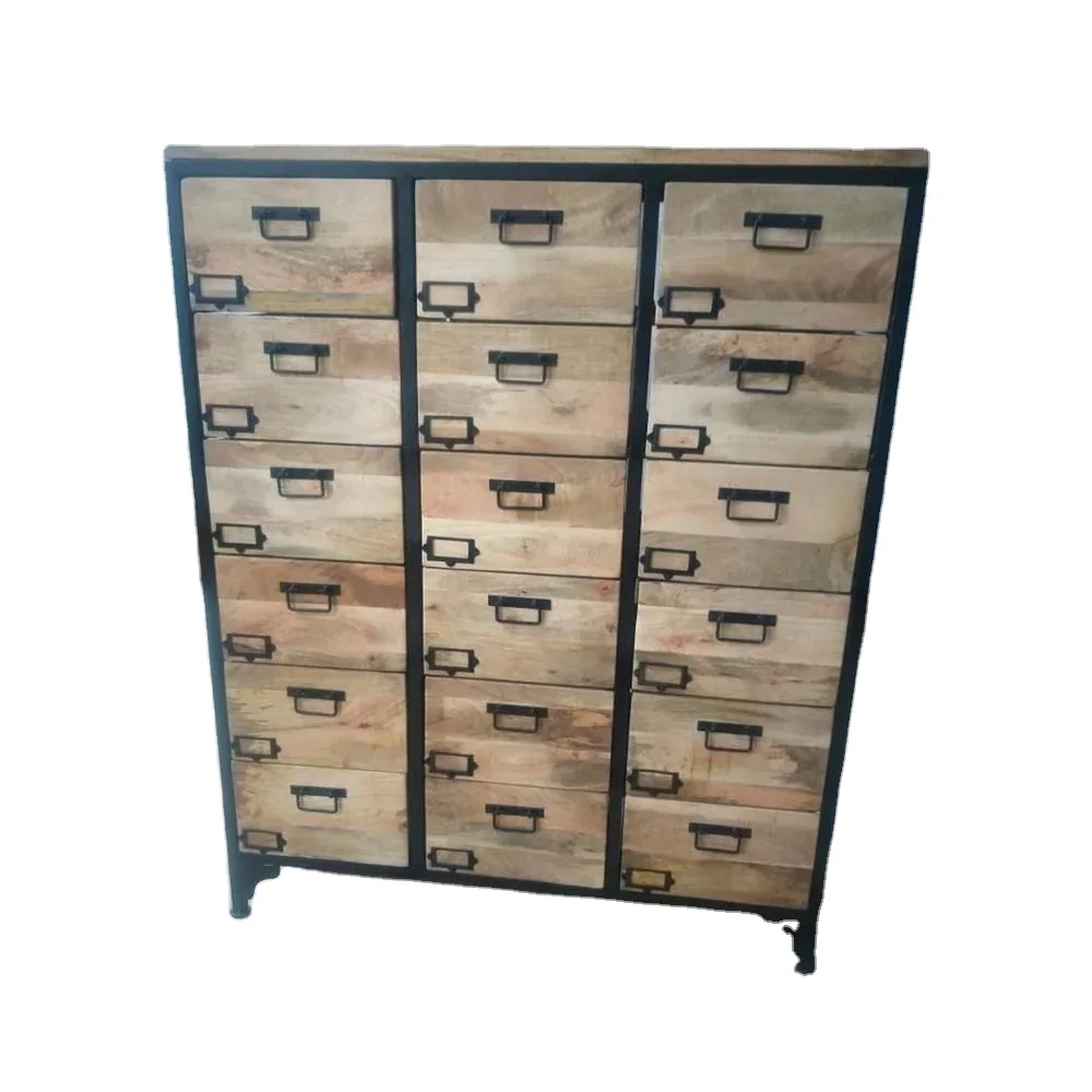 Factory discount price decorative item for Living Room 2000 Industrial Wooden Storage Chest Of Drawer Cabinet Furniture For Home