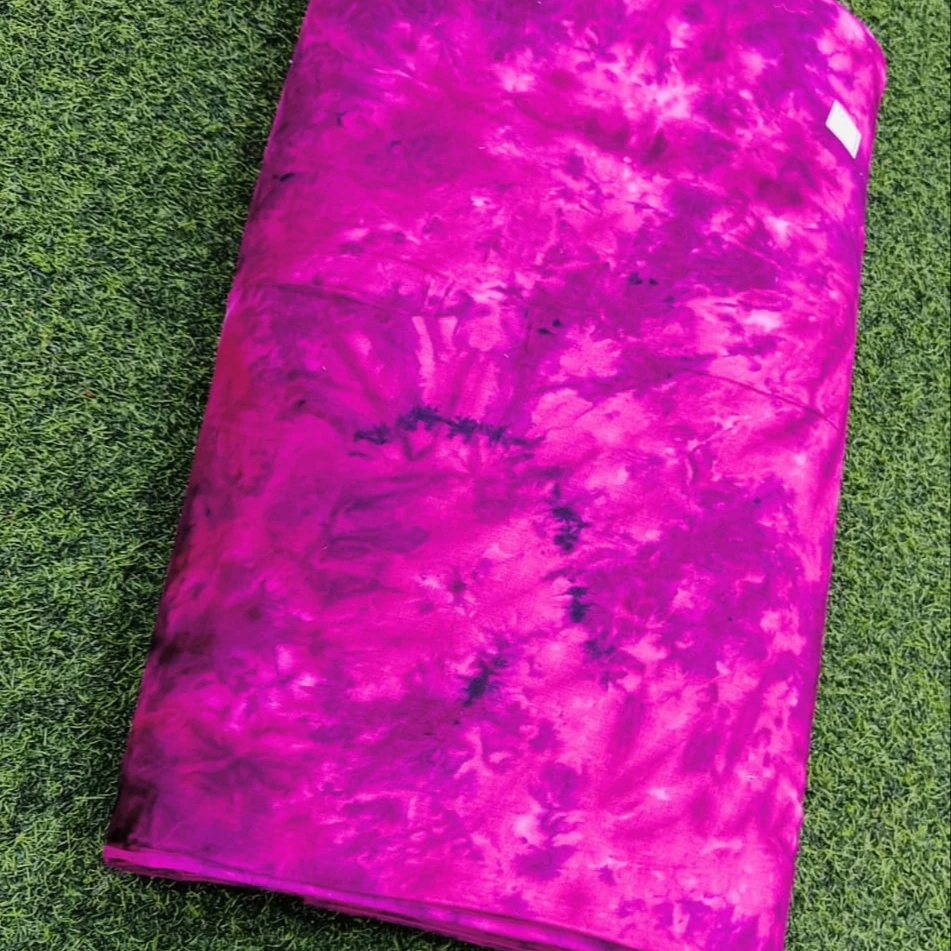 Indian Tie And Dye Rayon Fabric For Sewing Quilting Bunting Crafting Clothing Fabric By The Yard Cloth