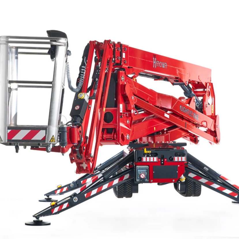 Wholesale sale Cherry Picker 10m-20m Spider Type Crawler Self Elevator Aerial Work Cherry Picker Boom Lift.