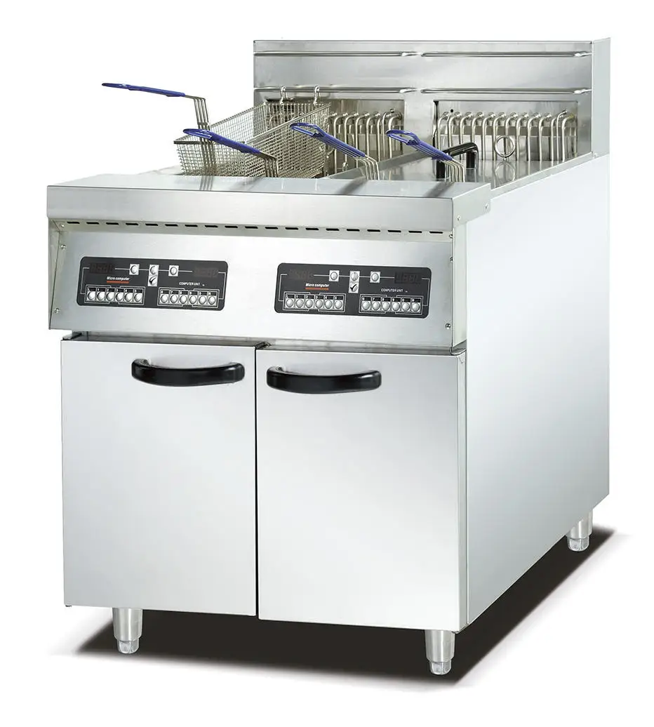 2024 Commercial Deep Fryer Machine Timer Temperature Control Induction Deep Fryer French Fries Machine for Restaurant