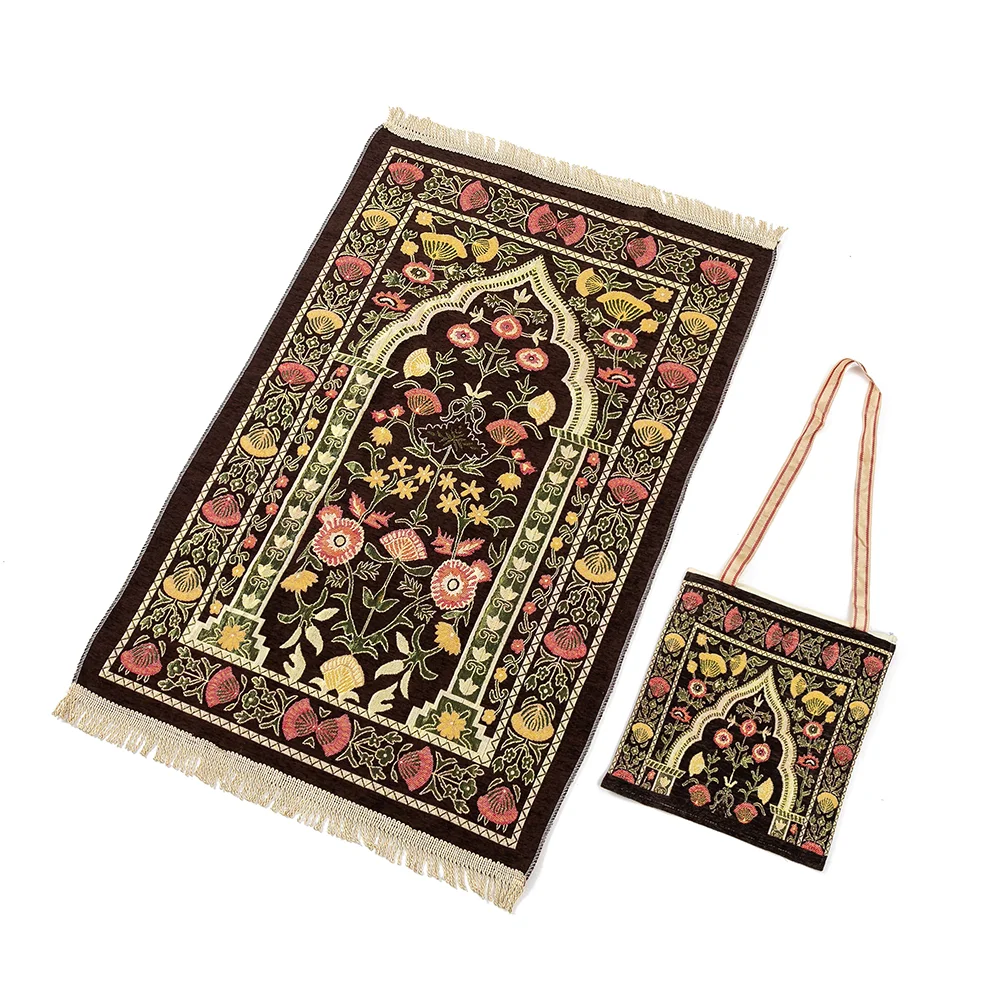 2022 New design Mosque Worship Blanket Islamic Muslim Prayer Rugs For Adults Area Rug  Praying Mat