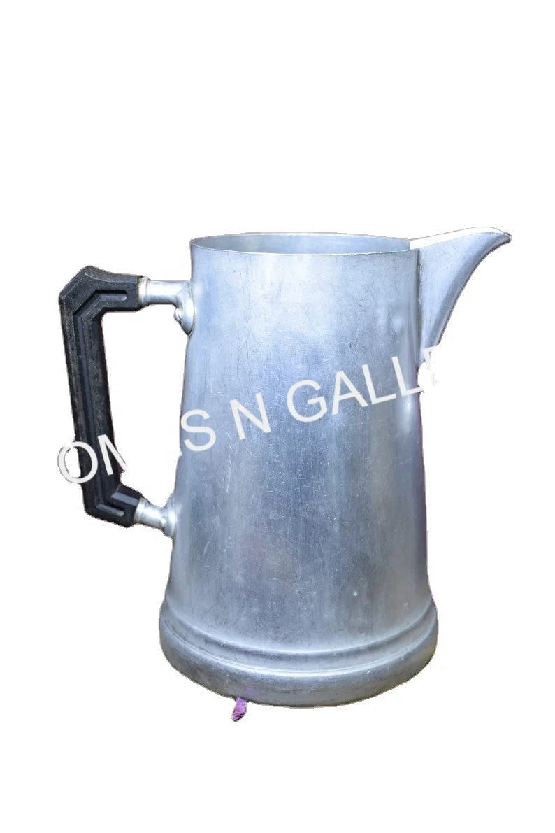 High Quality antique cast iron french Aluminium Fabulous Large Water Jug Shape Vintage Flower Vases for Garden Decor India 2022