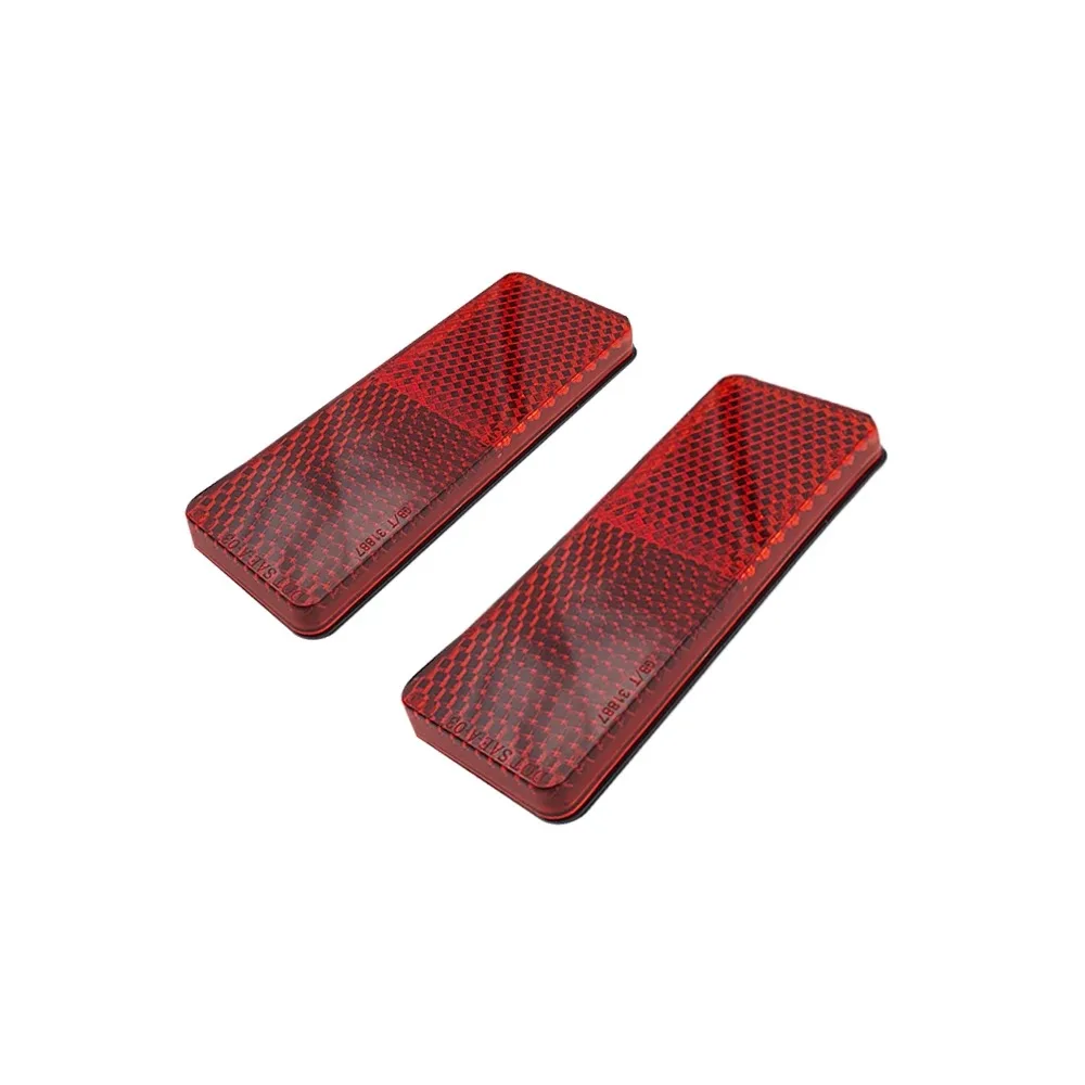 E-Mark 85x31mm Safety Reflector Rectangular Self-Adhesive ABS/PMMA Reflector