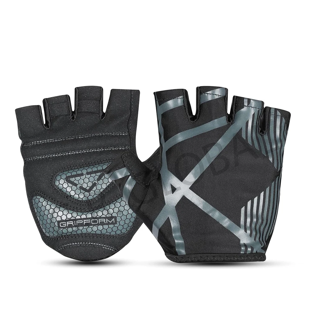 Customizable Design Hot Sale Cycling Gloves Fashion Printing Custom Sports Half Finger Women Workout Cycling Fitness Gym Gloves