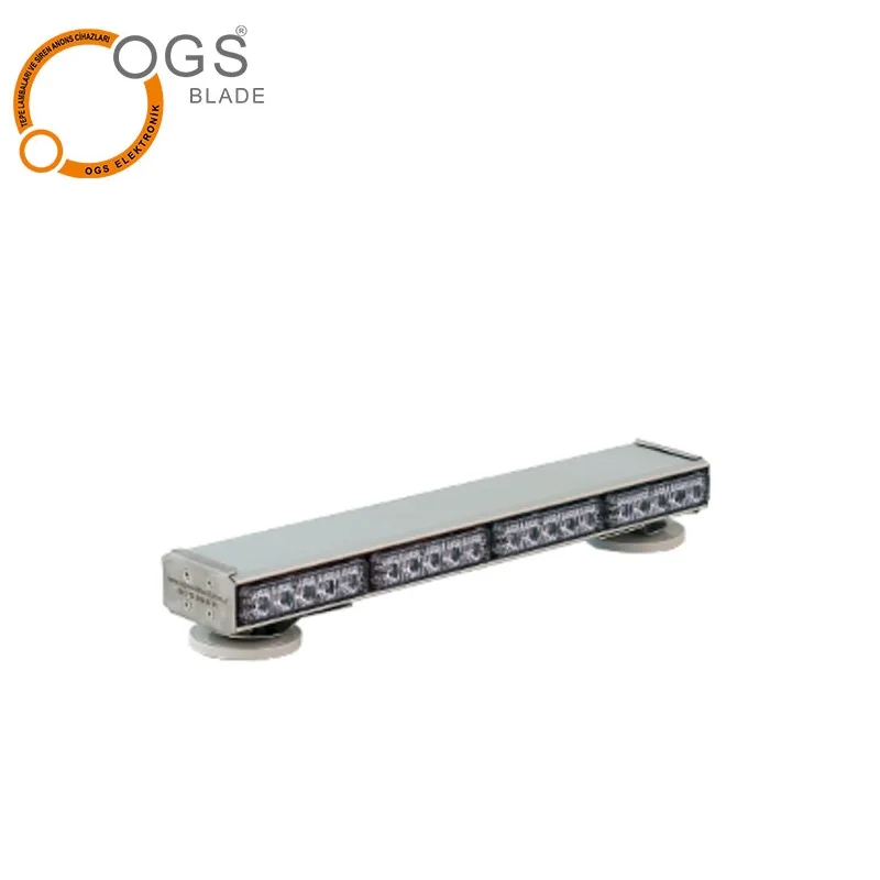 Emergency Security Vehicle Ambulance Defence Flashing Lightbar Warning Light Rechargeable 3 W Leds Strobe Light Bar Grill Light
