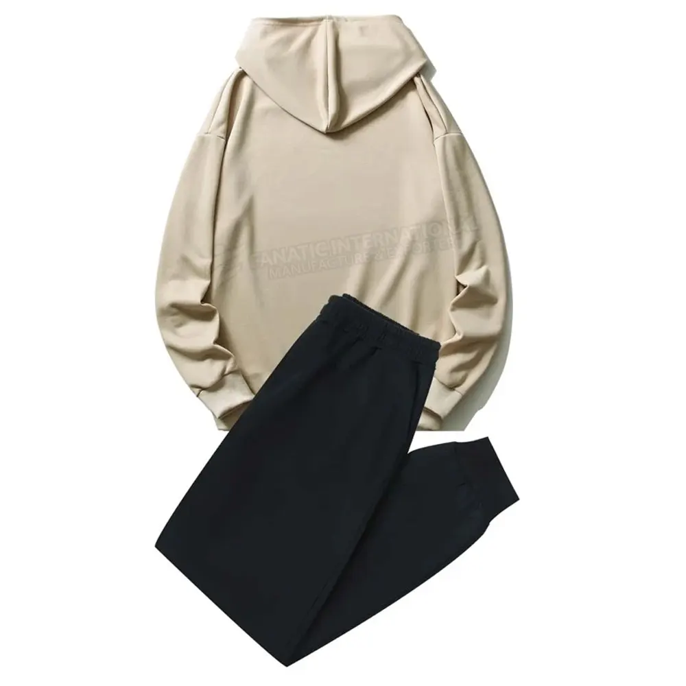 2023 OEM Brand Tracksuits Men Plain Sweat Suit Heavy Weight Cotton Sweatsuit Fleece Tracksuit Set For Men Hip Hop Tracksuit