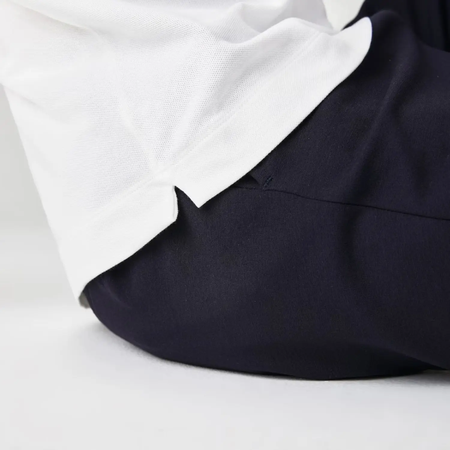 Custom Embroidered Logo Regular Fit 100% White Stretch Cotton Pique Polo Shirt with Concealed Button Placket and Rib