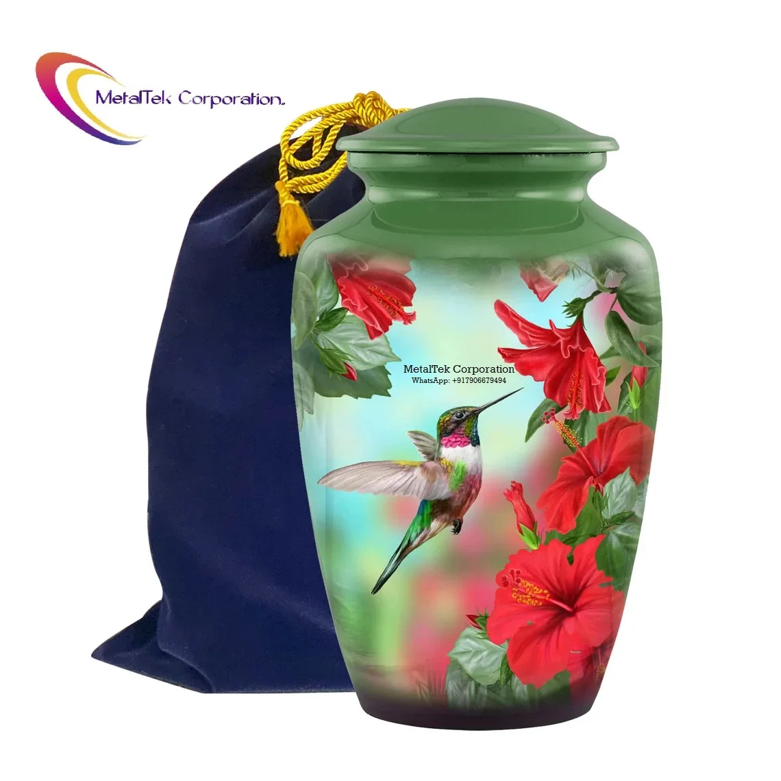 New Design Hummingbird Funeral and Memorial Cremation Urn for Human Ashes Wholesale Price American Style Adult Urn Manufacturer