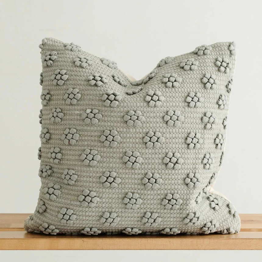 Moroccan style Berber Wool Hand Knotted  cushion cover pillowcase solid Designer decorative sofa cushions for home decor