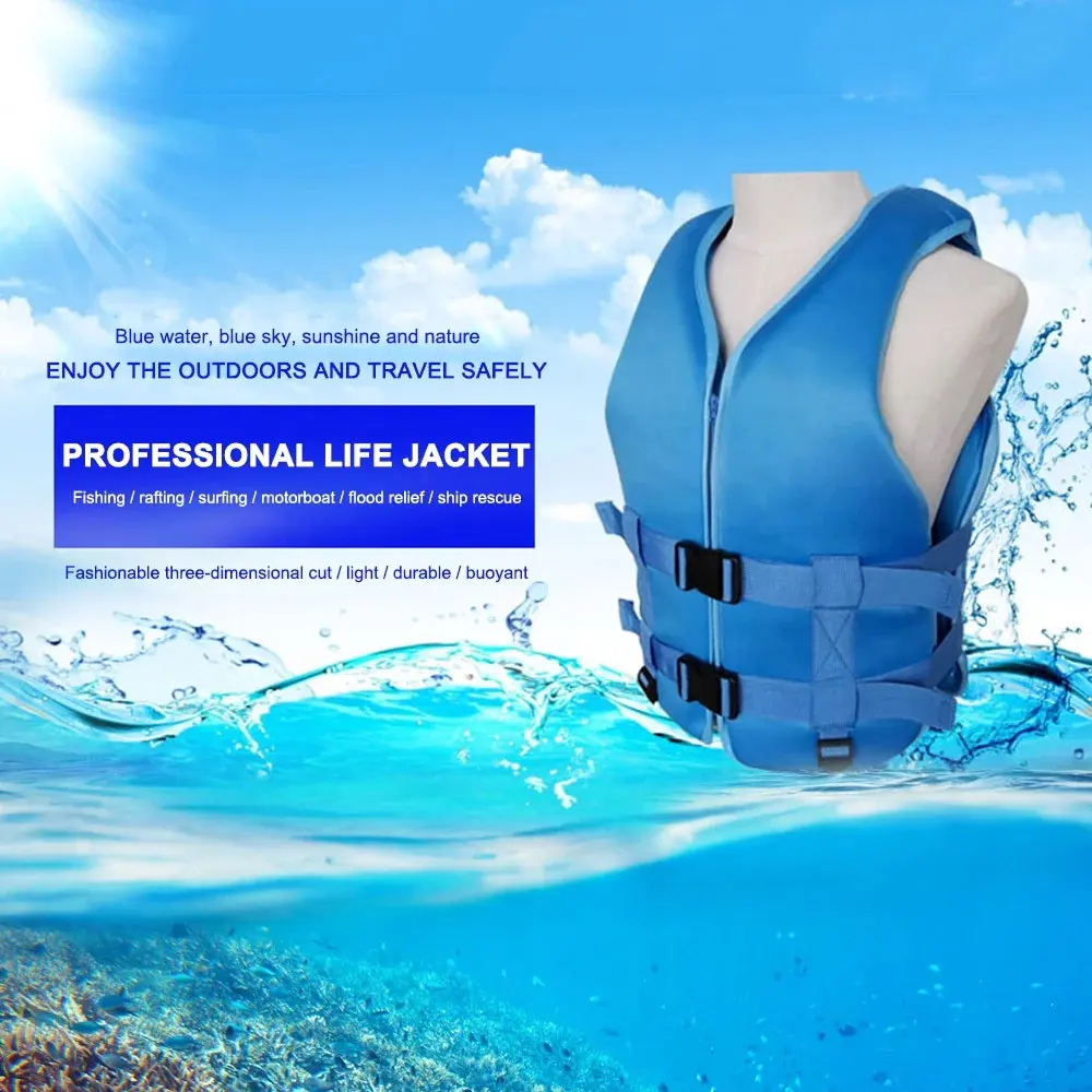 Eco-Friendly Neoprene Fishing Vest with High Buoyancy