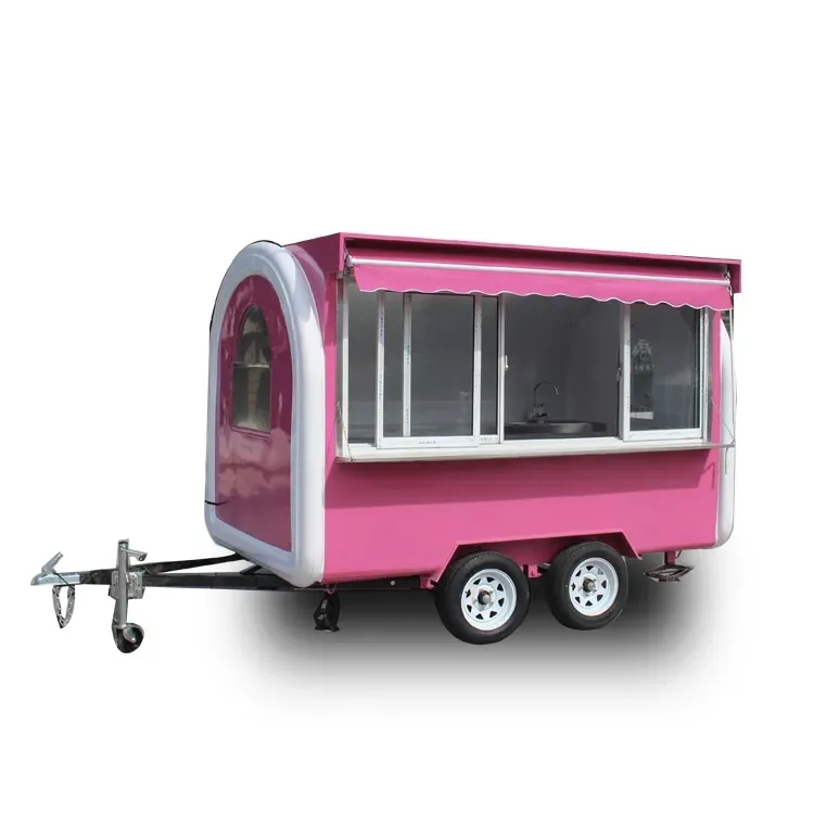Cheap Mobile Hotdog Food Trucks Mobile Ice Cream Food Truck Trailer Crepe Food Cart for Sale Frozen truck for sale
