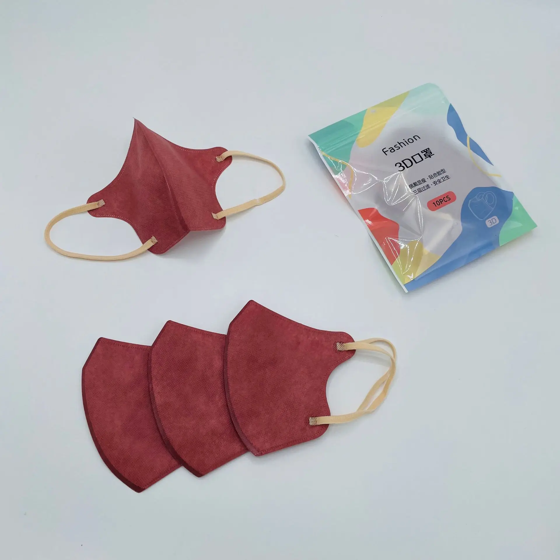 OEM Disposable 3 D Cute Cartoon DuckBill Masker Customize Protective 3 Ply Colorful Kids Non Medical 3D Duck Bill Face Mask