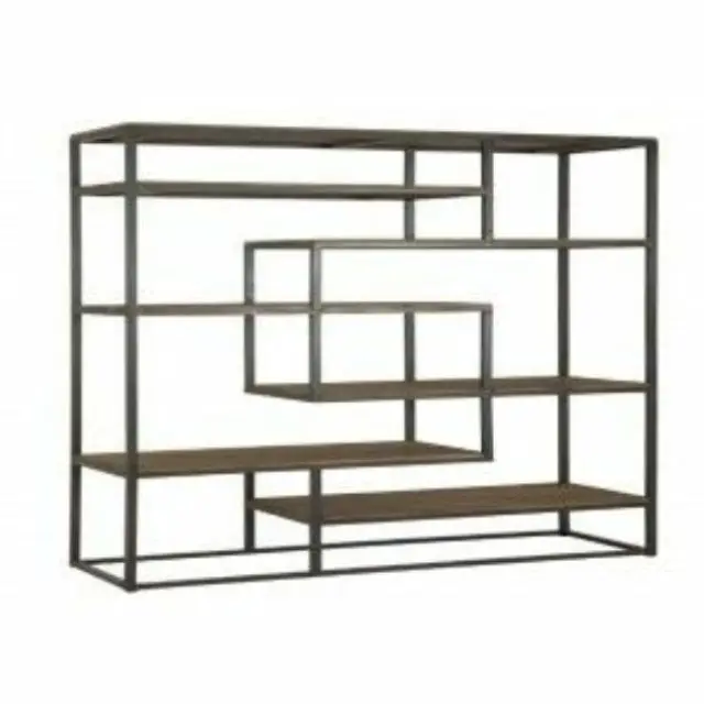 Distinctive Rectangular Silhouette Design Modern Geometric Bookcase For Living Room wall decoration storage shelf