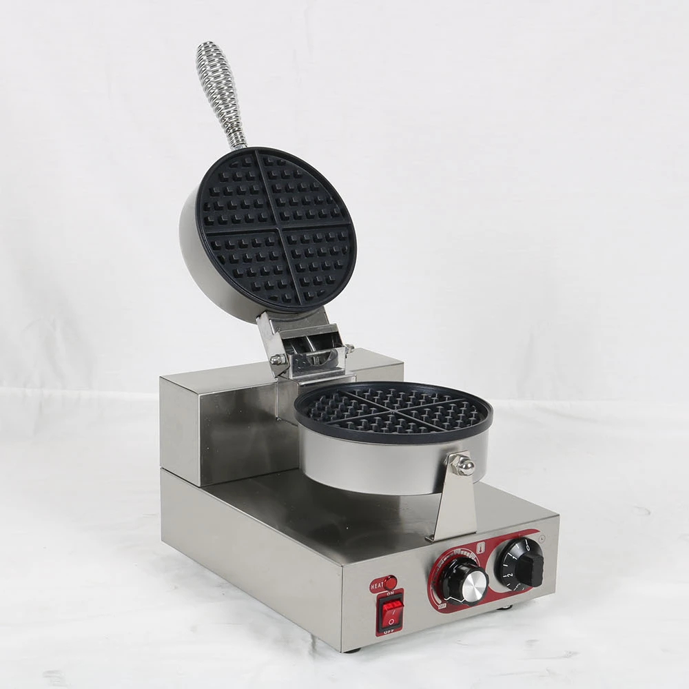Commercial Electric Waffle Cone Maker Double Plate Stainless Steel Kitchen Equipment for Baking & Cooking for Hotel Use