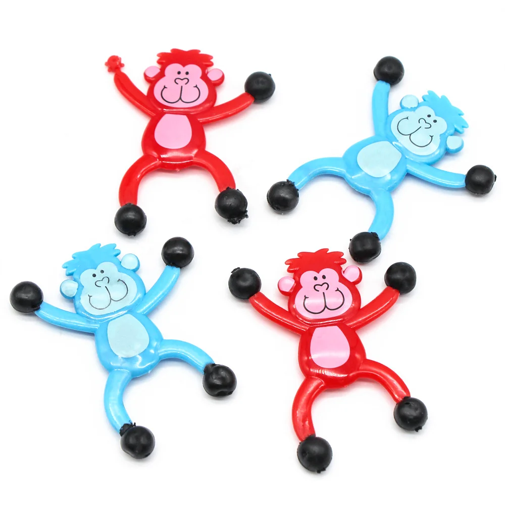 Soft Material Small Person Sticky Soft Glue Climber The Prank Toy Fun Express Tumbling Sticky Monkey Men For Kids