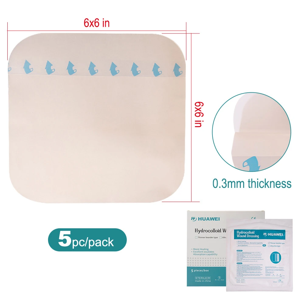 Buy Dressing From Huawei Waterproof thin Hydrocolloid on Infected Wounds hydroactive dressings