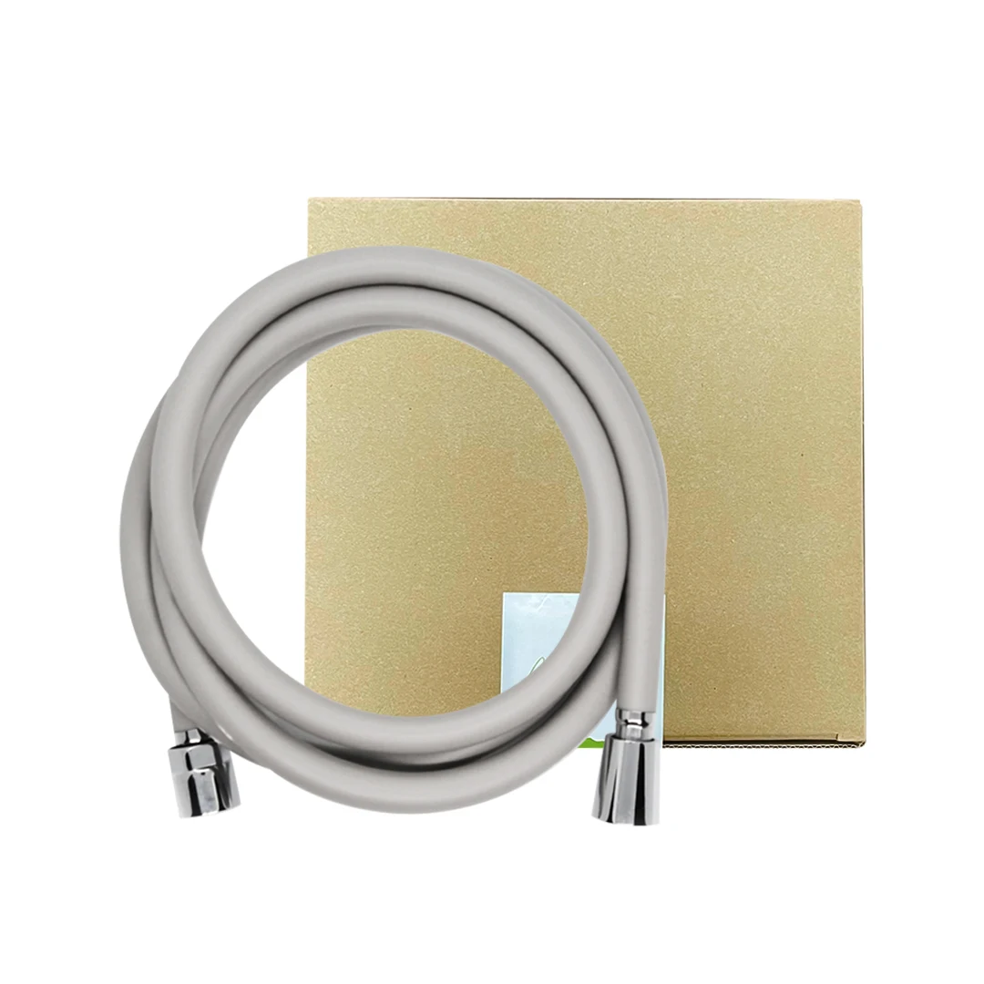 [SISU CORPORATION] Bathroom Supplies PVC Shower Hose gray 1.5M Simple and Modern Design No Worries about Tide