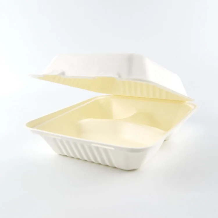 Clamshell Disposable Lunch Box For Catering Eco Friendly Food Containers