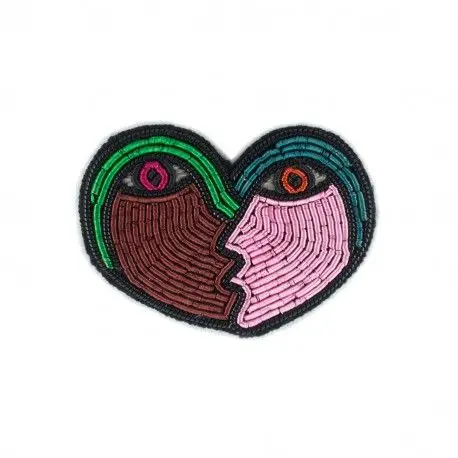 new fashion  hand embroidery bullion wire brooch HAND  fashion brooch custom made jacket patches flower pin#000345