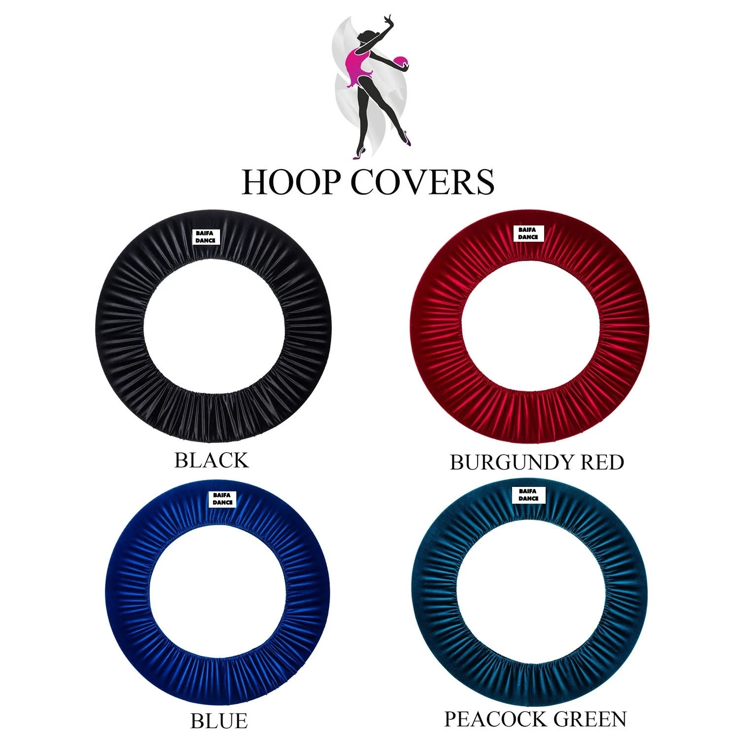 Vetvet Hoola Hoop Ring Cover Carrying Case for Kids and Adult Velvet Hula Loop Hoop Fitness Fun Rhythmic Gymnastics