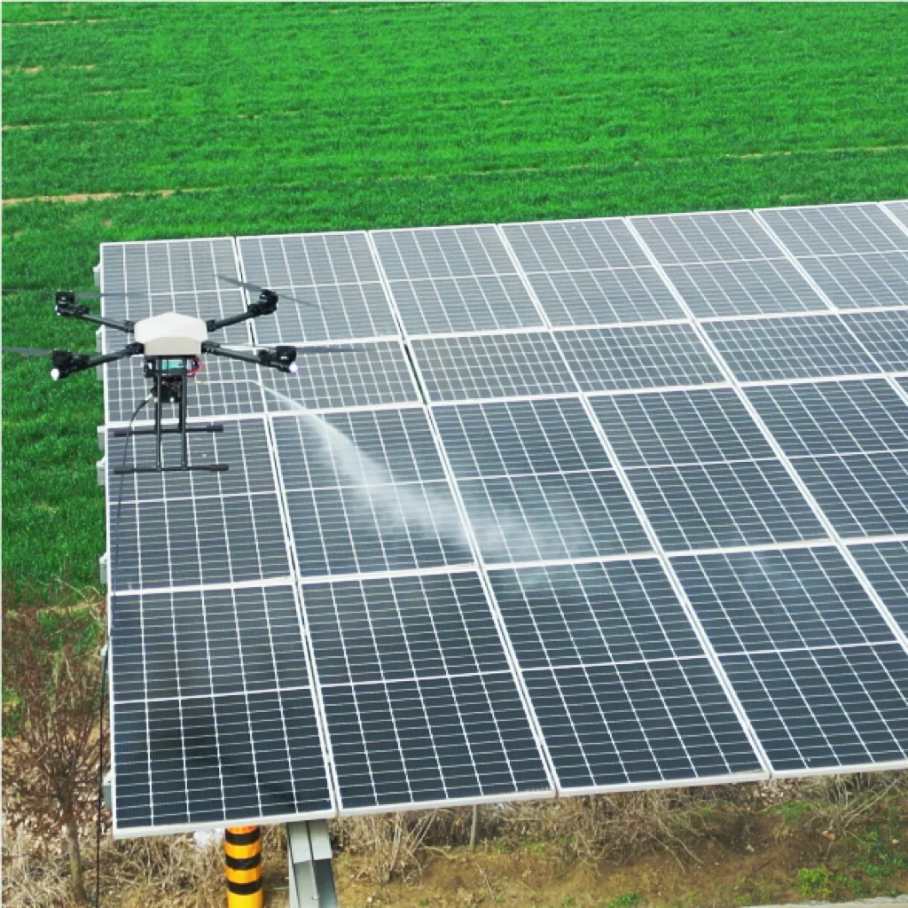 RTK Antenna Cleaning Drone High precision Cleaning Drone Solar Panel Building Roof Cleaning Drone