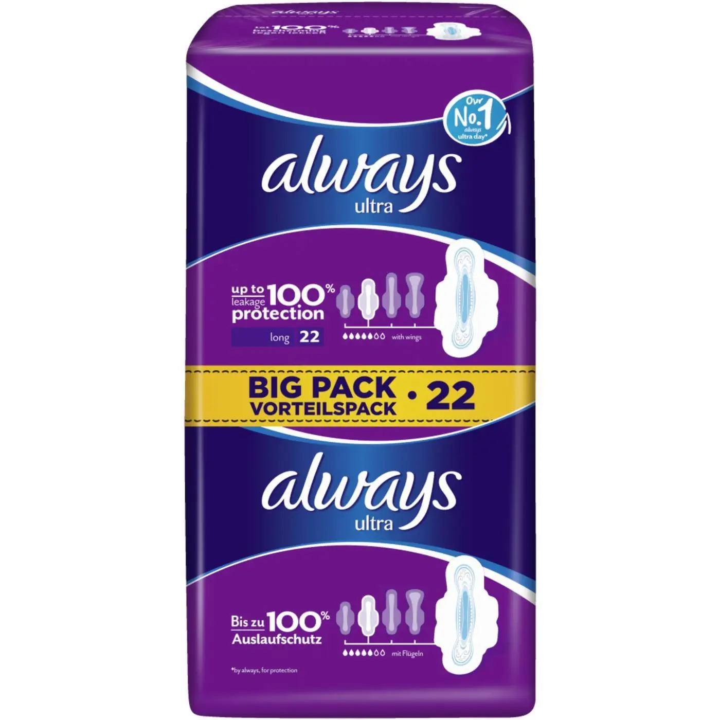 Always Radiant Feminine Pads for Women, Size 4, 60 Count, Overnight Absorbency, With Wings, Scented