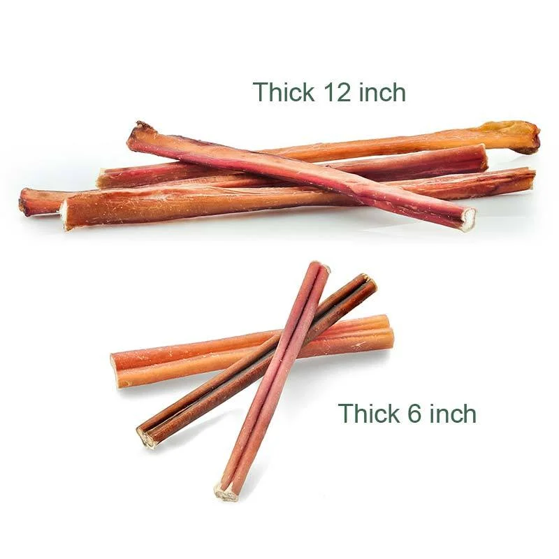 Premium hot sale Dried Natural Pizzle Bully sticks dog food Wholesale 100% Natural Dried Pizzle Bully Sticks custom size