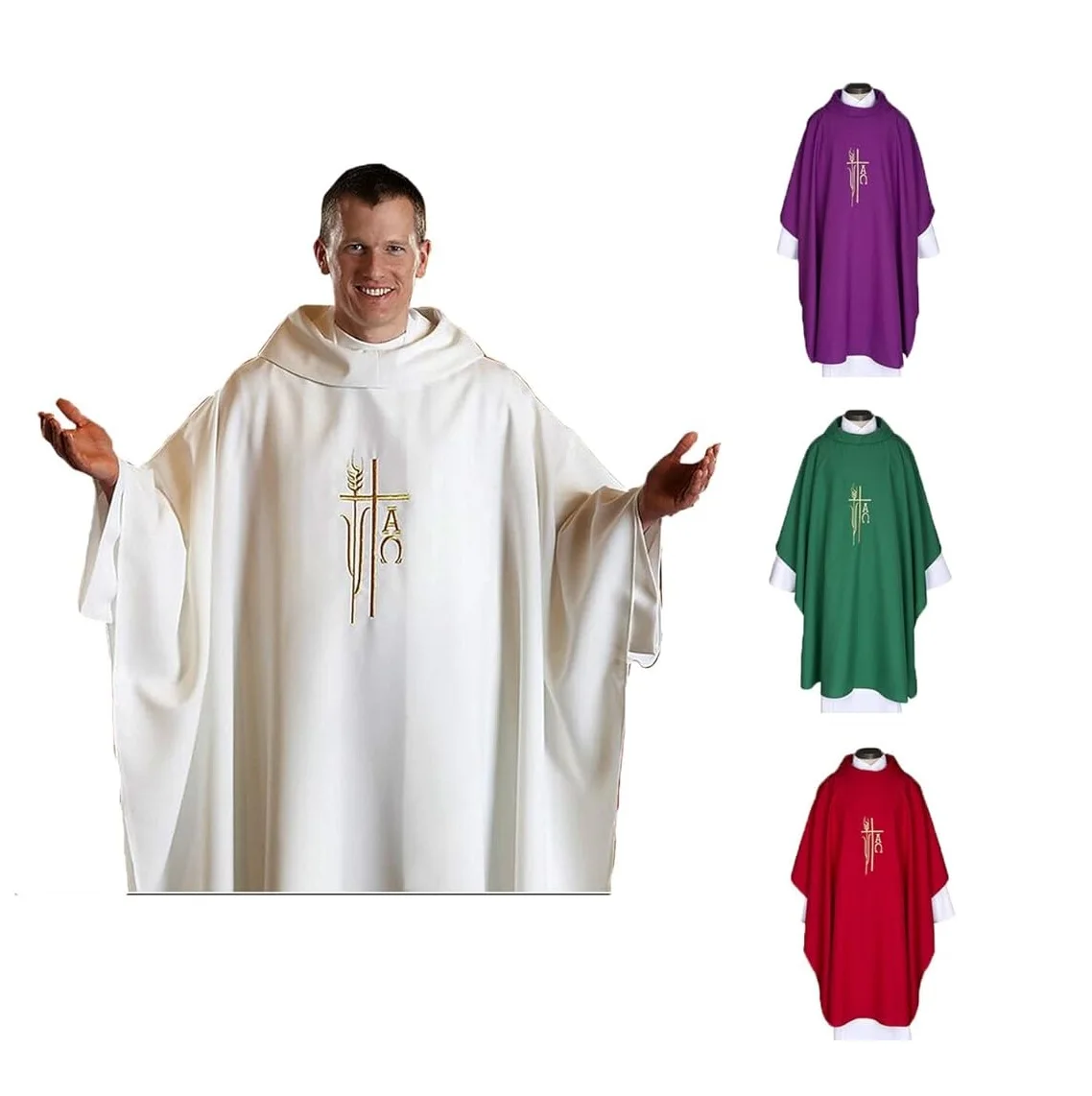 Высококачественные платья для духовенства пасторская одежда собачка Каса католическая церковь облачение отца большие размеры
