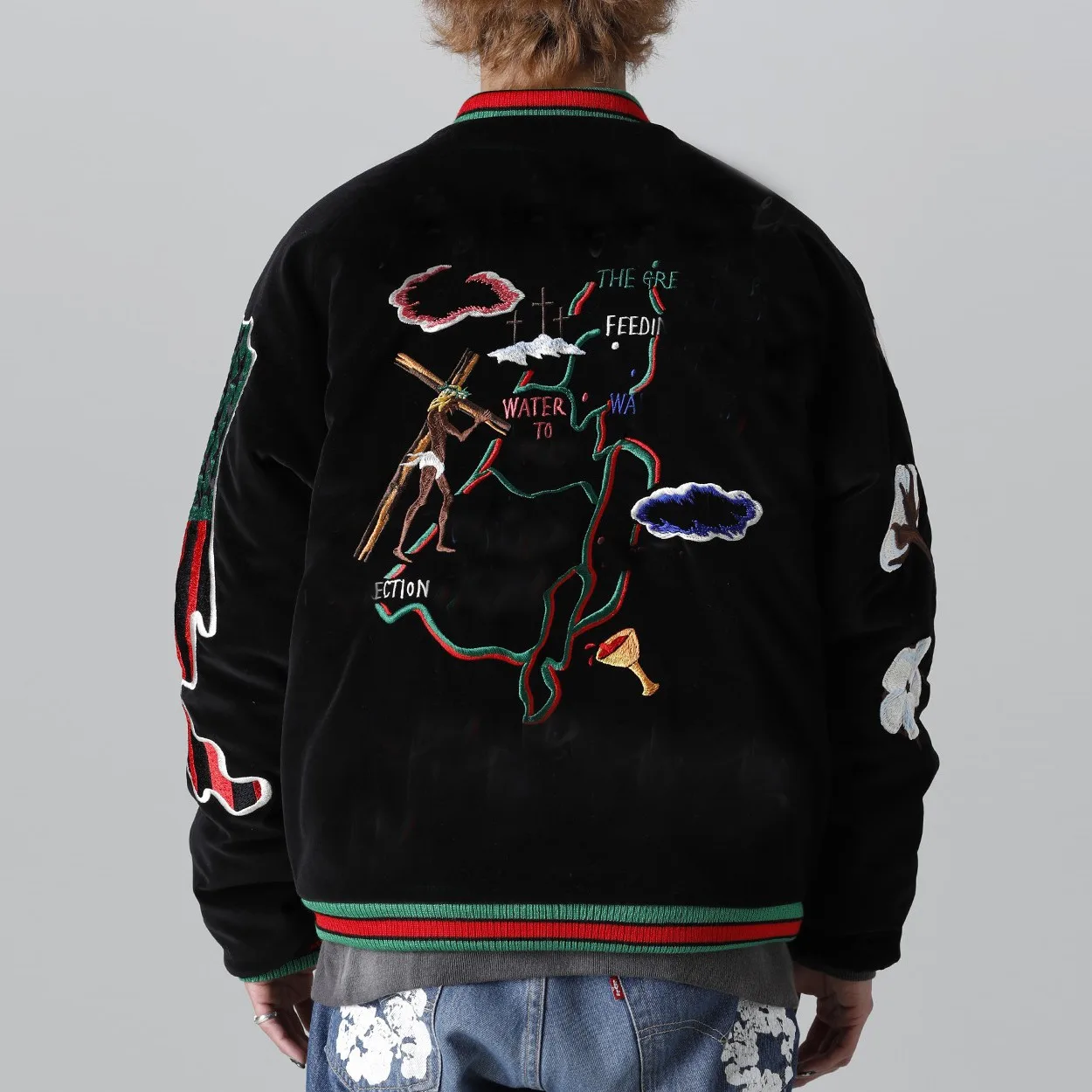 Hot Sell Men Varsity Jackets Private Label Wool Body Leather Sleeve Custom Men Patchwork Embroidered Bomber Letterman