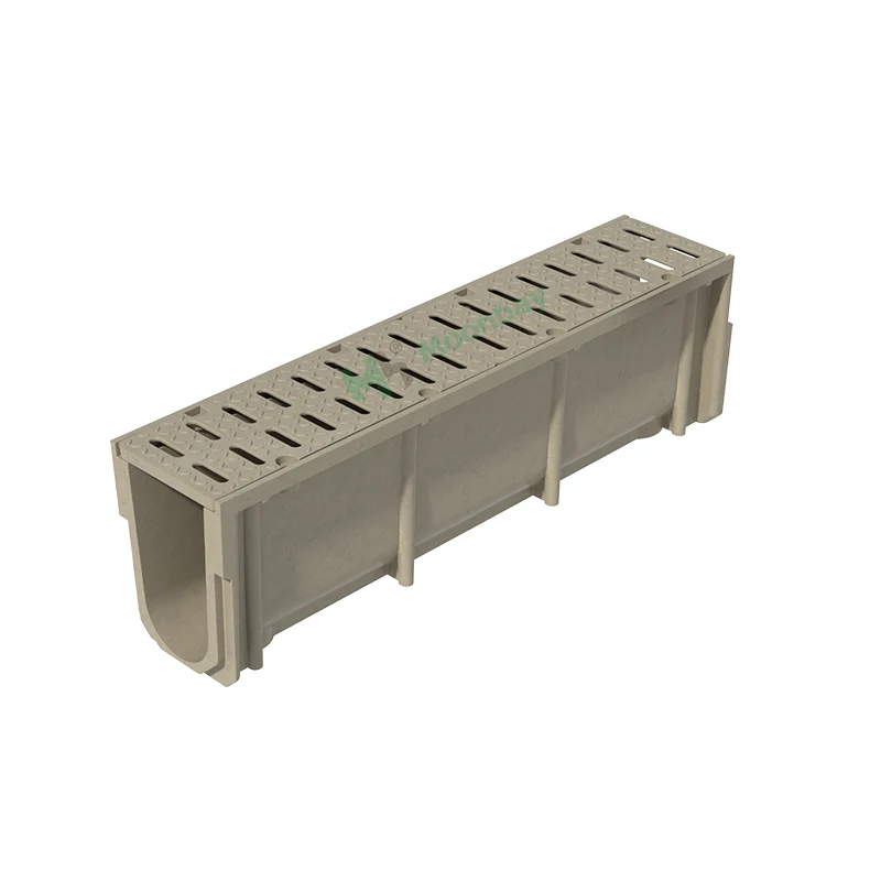High Strength polymer ditch drainage channel for rain water drainage systems
