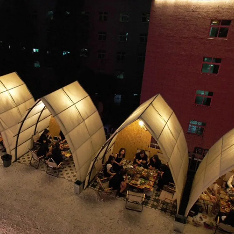 Outdoor Waterproof Hotel Desert Sailing Tent For Camp Luxury Tents Hotel Resort Glamping Beige Tents Luxury Hotel For Resorts