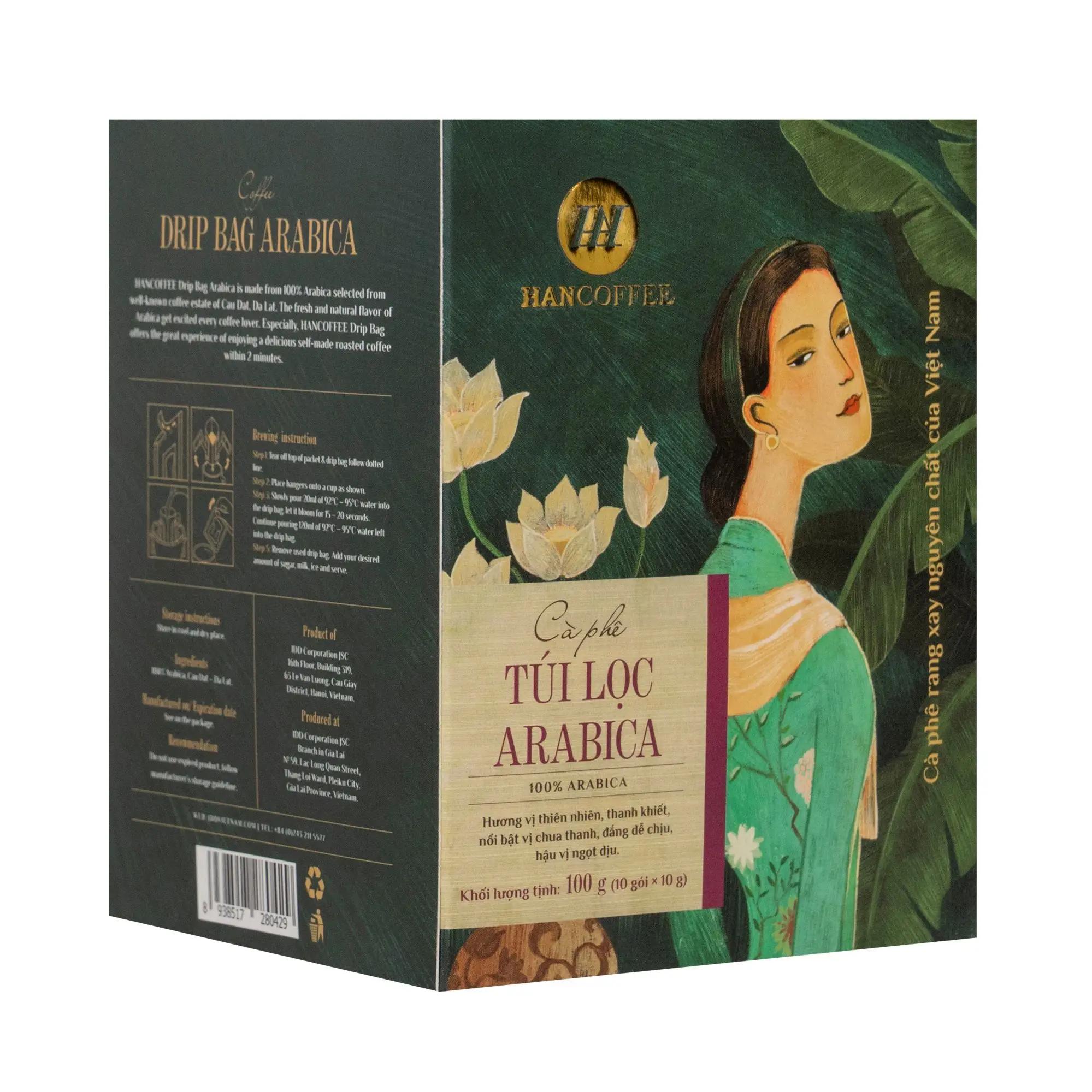 DRIP BAG 100% ARABICA COFFEE BEAN  FILTER BAG COFFEE GROUND COFFEE - ODM/OEM PROVIDED - HANCOFFEE VIETNAM