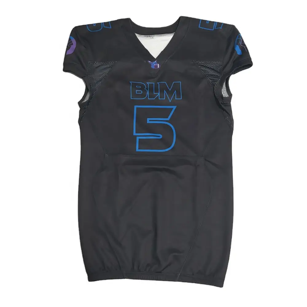 High Quality Customized American Football Uniforms Quick Dry Breathable Shirts with Sublimated Designs High Quality Shirts