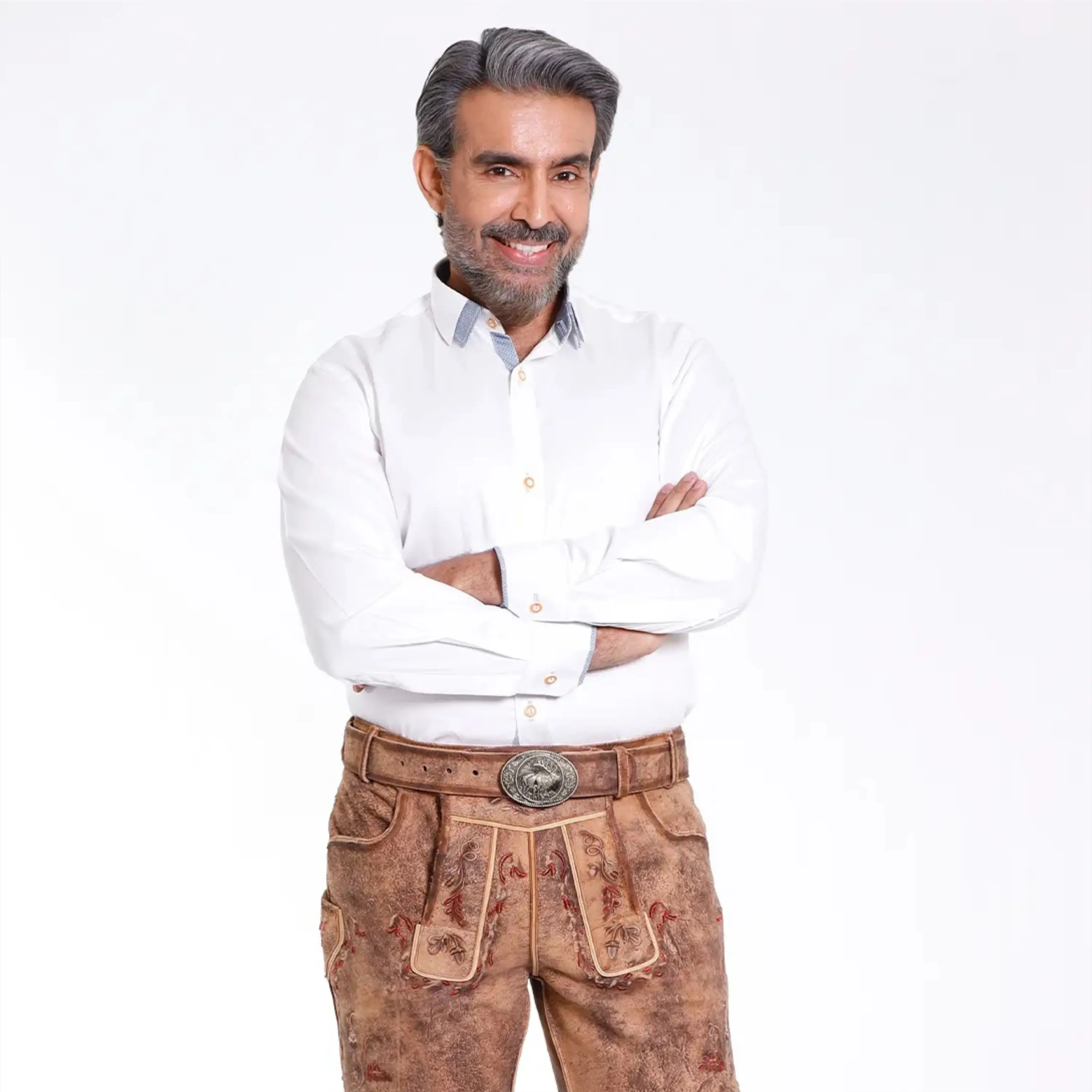 Traditional Bavarian Leather Shorts  Custom Embroidered Lederhosen with Suspenders for Oktoberfest and Cultural Festivities