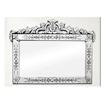 Venetian Mirror Mirror Oval Trendy style home hotels Venetian frame Floor Beveled  Decor looking glass reflector Silver Mirror