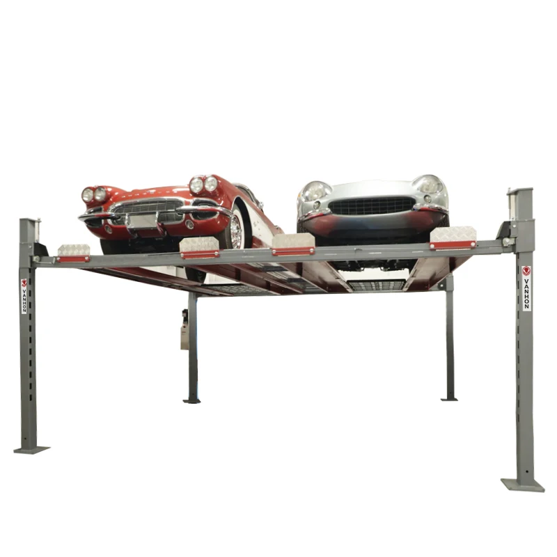 High quality 4.5ton 4 post car lift double car parking stacking lifts