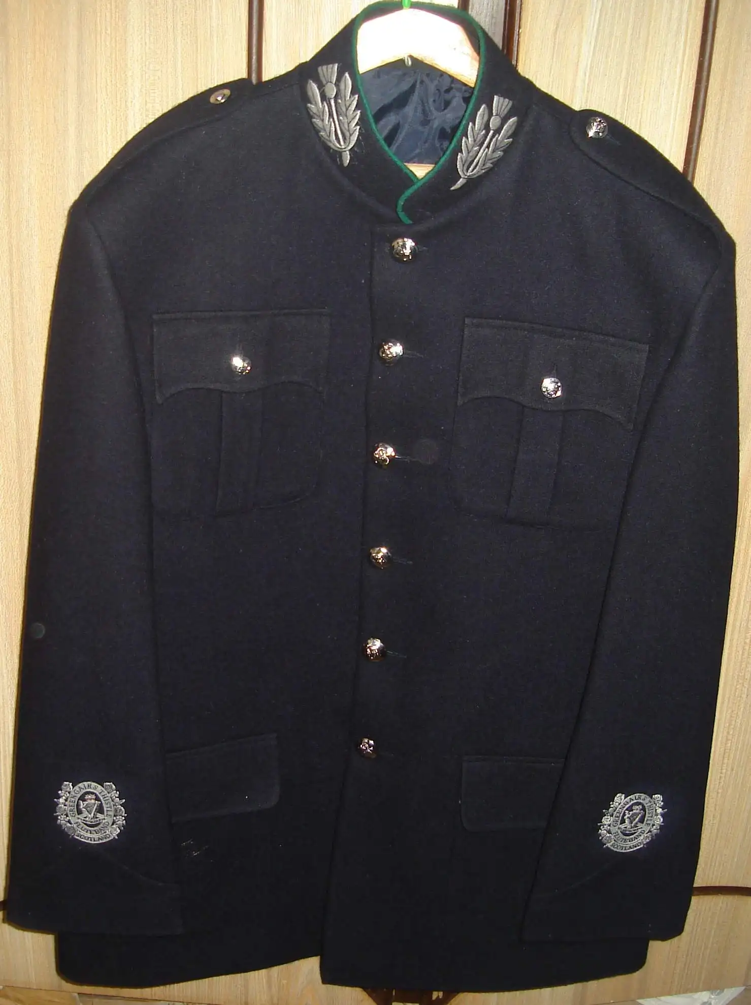 Unisex Customizable Winter Tactical Coat Breathable Black Wool Marching Band Uniform Tunic Wholesale OEM Service Available